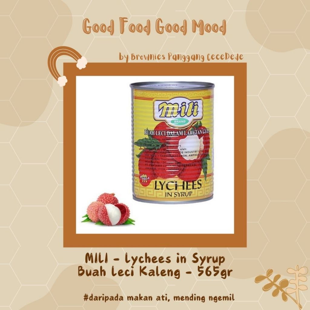 

Leci Mili Lecci Kaleng Mili 565gr Buah Kaleng