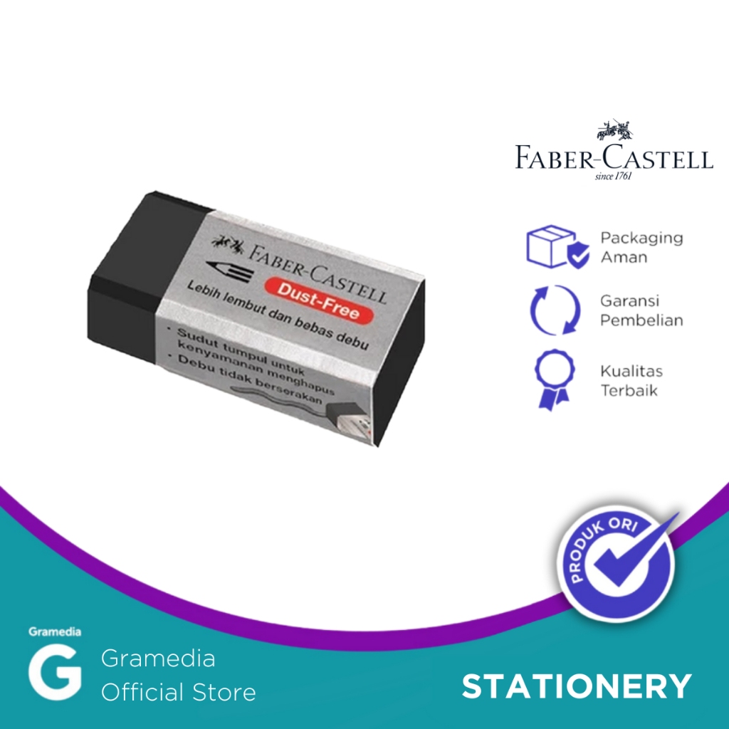 

PENGHAPUS FABER ERASER CHUBBY/DUST FREE 187171