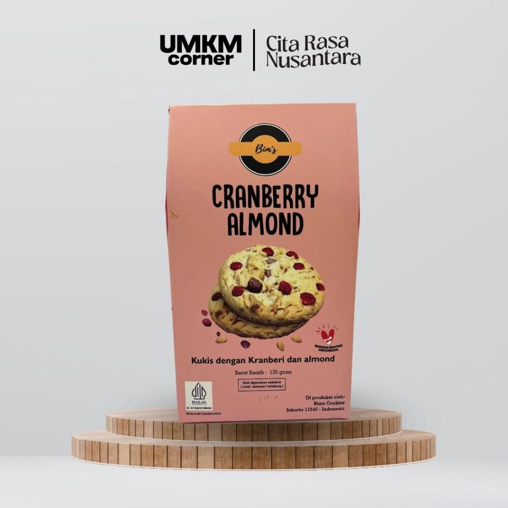 

Bim's Cookies Cranberries Almond / Kukis Ringan / Kukis Enak