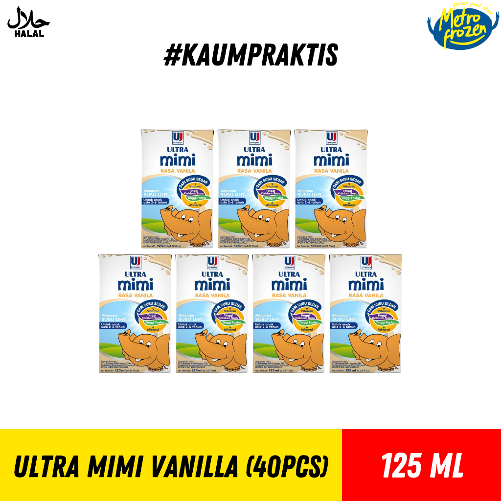 

ULTRA Mimi Vanilla (40pcs) 125ml //susu kotak mini vanilla