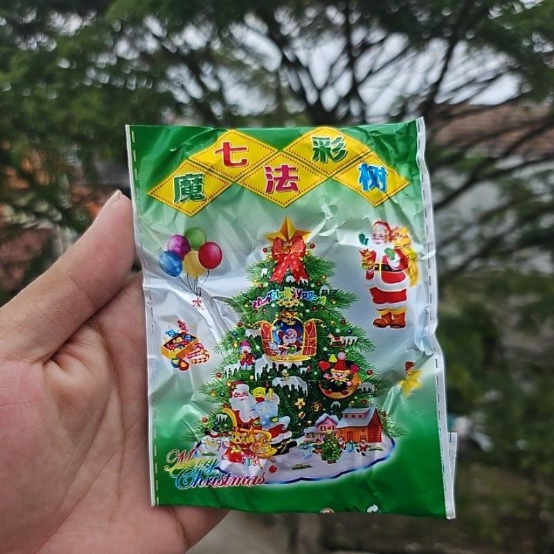 mainan pohon natal salju instant / pohon salju / mainan edukasi anak