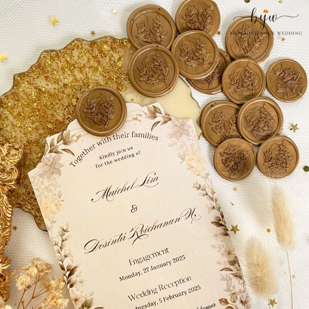 

Floral Wax - Seal Wax Instant Coin 1pcs Wax lilin Segel Amplop Undangan