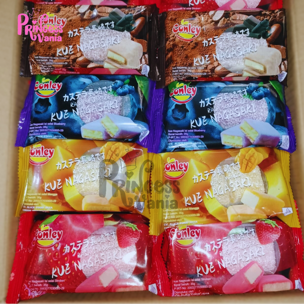 

DEB TERMURAH!!! GROSIR CONLEY NAGASAKI ISI KUE LEMBUT ANEKA RASA KEMASAN 35GR BISA MIX