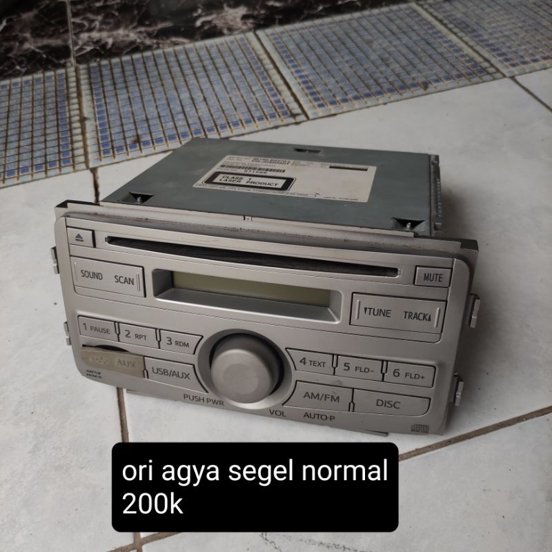 head unit / tape mobil original agya ayla