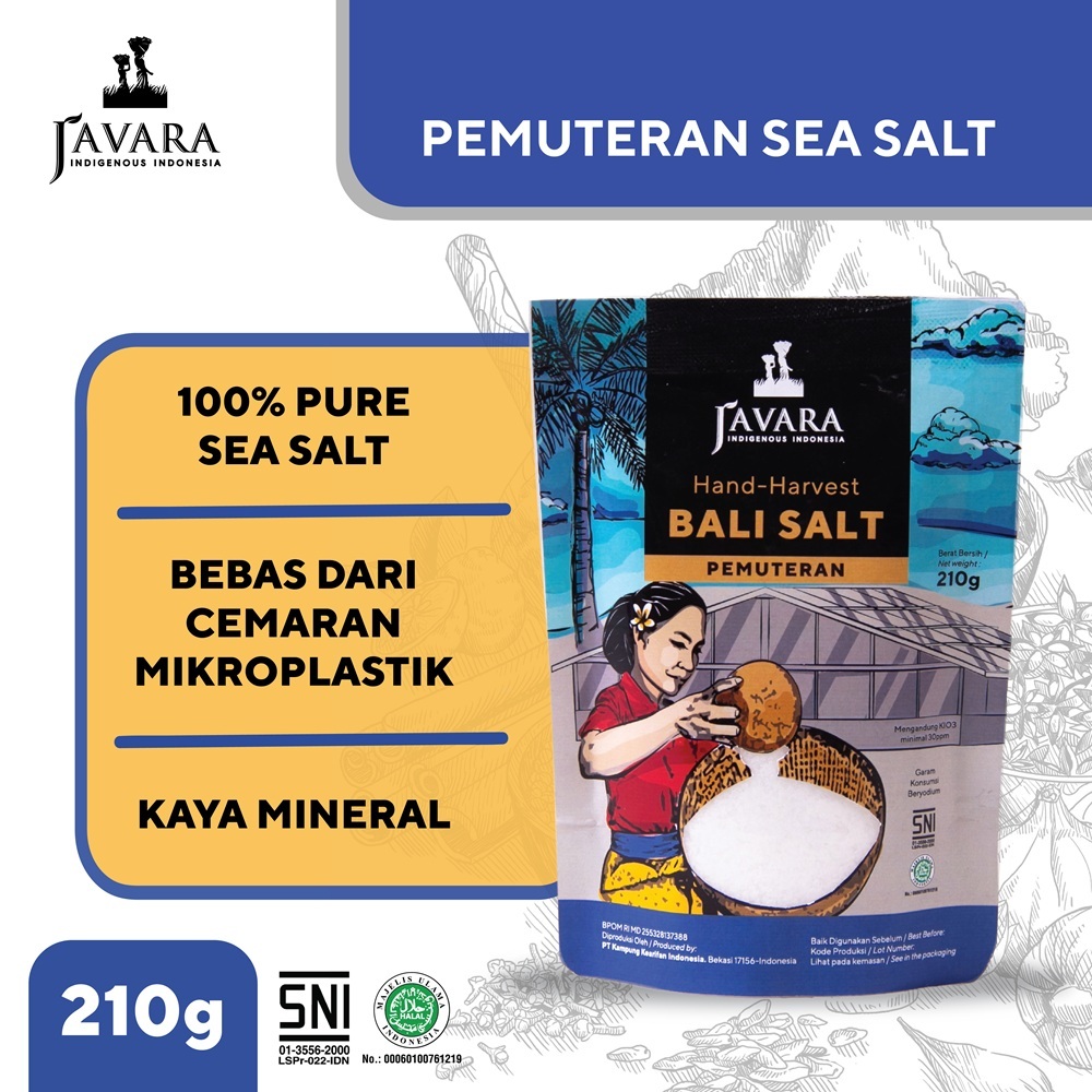 

Javara Pemuteran Natural Sea Salt Garam Laut Alami 210 g