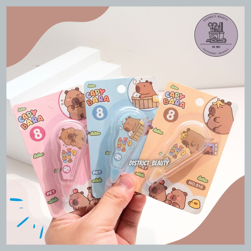 

CORRECTION TAPE CAPYBARA TIP EX CAPYBARA TIP X PENGHAPUS PULPEN CAPYBARA KAPIBARA KAPPIBARA LUCU TERMURAH