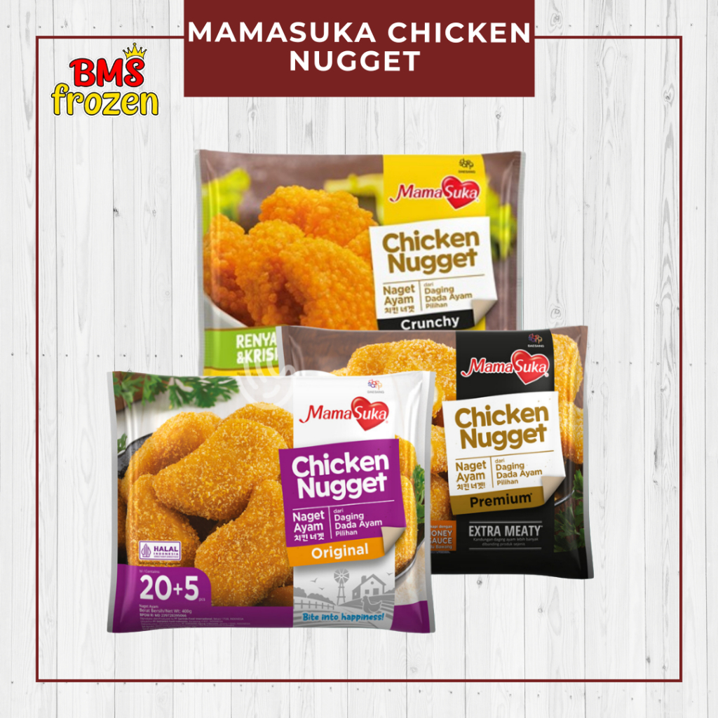 

BMS Frozen Mart | MamaSuka Chicken Nugget Ayam MamaSuka 400 Gram 150 Gram