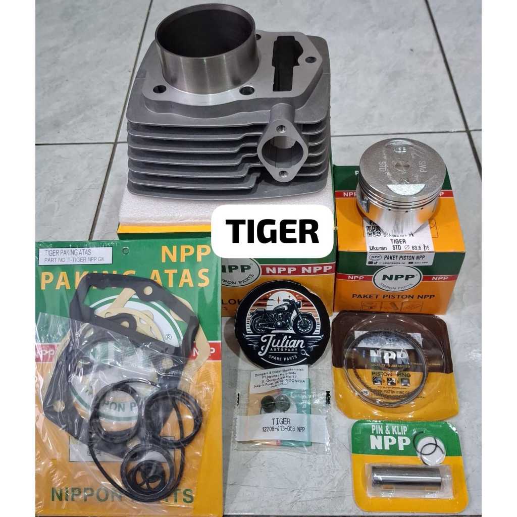 BLOK SEHER BORING CYLINDER SET PLUS PAKING TOP SETPLUS SEAL KLEP/ PISTON KIT TIGER TIGER REVO PHANTO