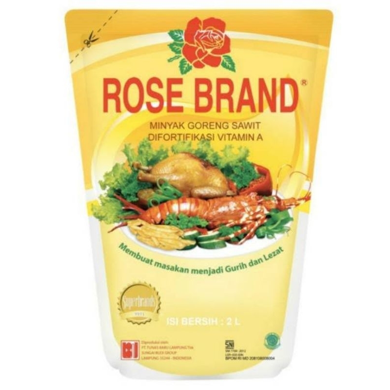 

KTr190 Rose Brand Minyak Goreng 2 L Beta Karoten Lezat