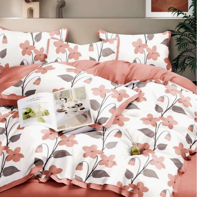 Badcover set sprei sarung bantal guling ukuran 160x200