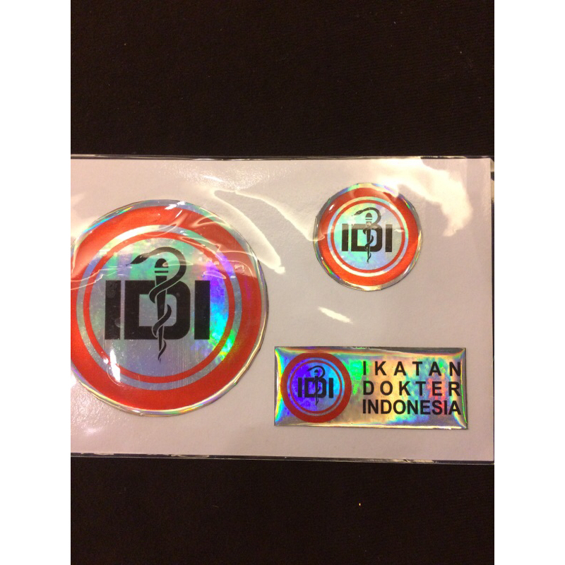 

stiker idi (ikatan dokter indonesia) premium timbul