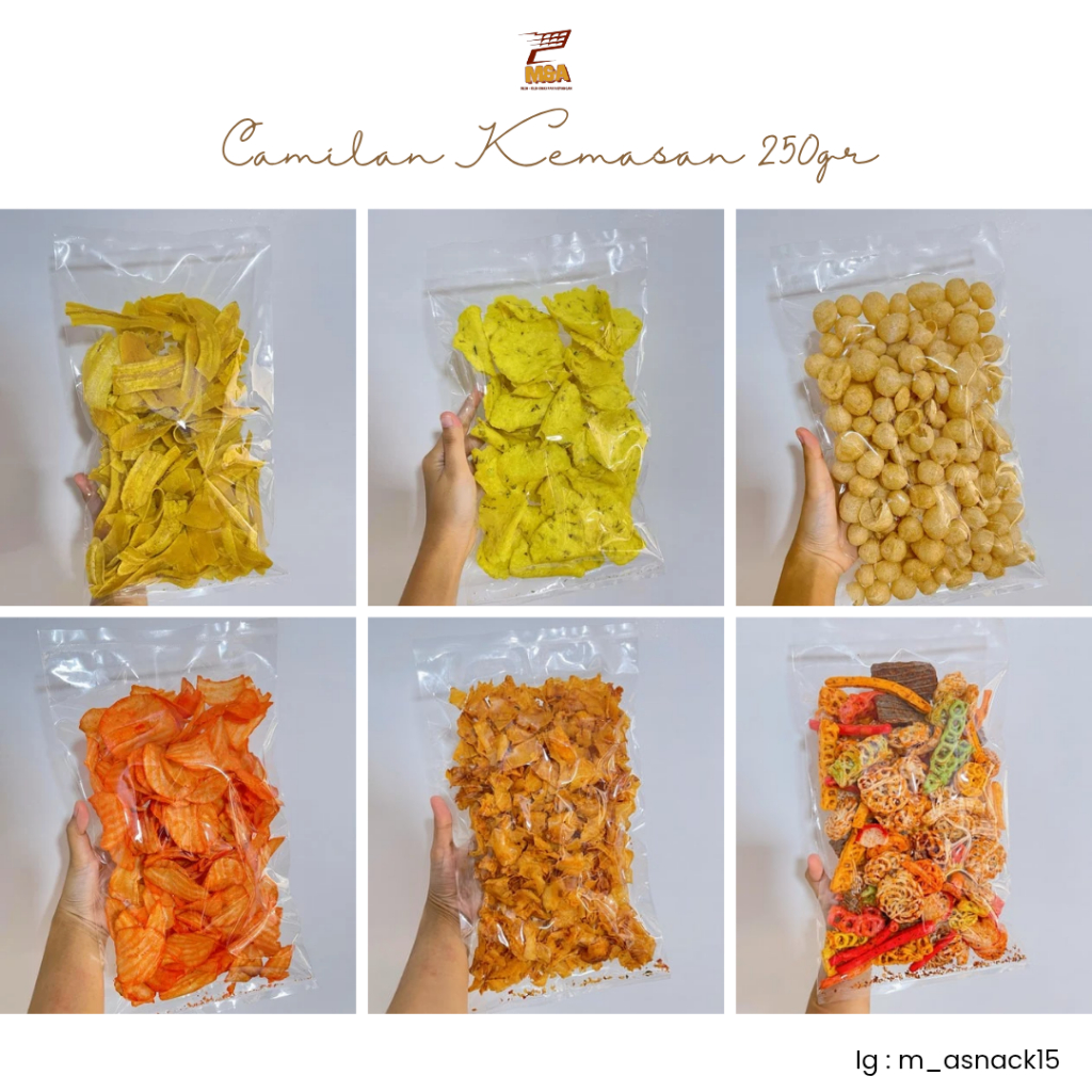 

[AMA SNACK] Aneka Camilan / Snack Kemasan 250gr / Bebas Pilih Rasa / Makanan Ringan / Camilan Murah Meriah