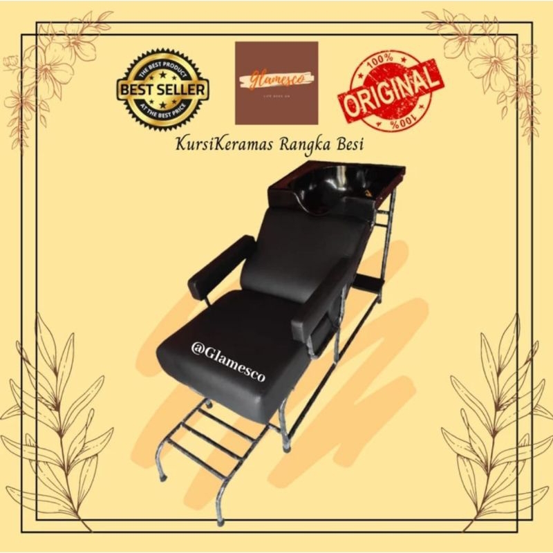 Kursi Keramas/Washbak Keramas/Washbak Salon/Tempat Cuci Rambut/Kursi Keramas Rangka Besi