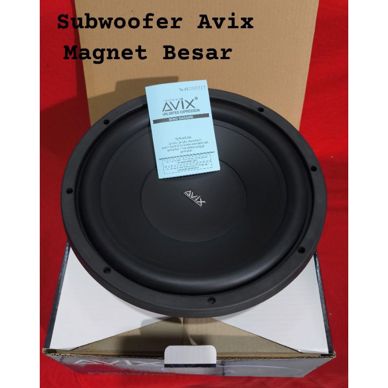 Subwoofer Avix AX-SW1237 - Subwoofer Avix SVC 12 inch Magnet Besar