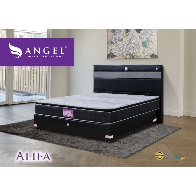 [Ready Stock] Bonus Bantal Guling  Matras Spring Bed Angel  Alifa 180 X 200 X 25 Cm | Kasur Spring B