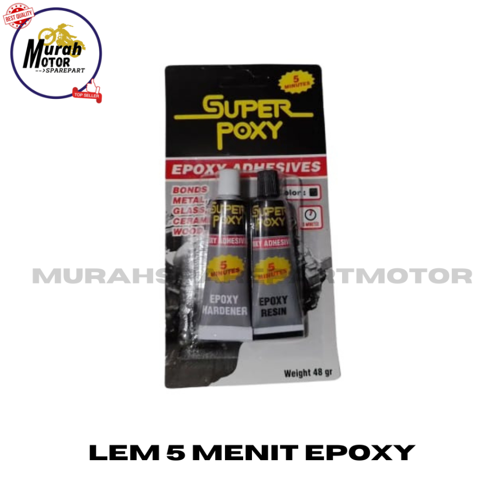 

LEM BESI LEM 5 MENIT EPOXY SUPER POXY