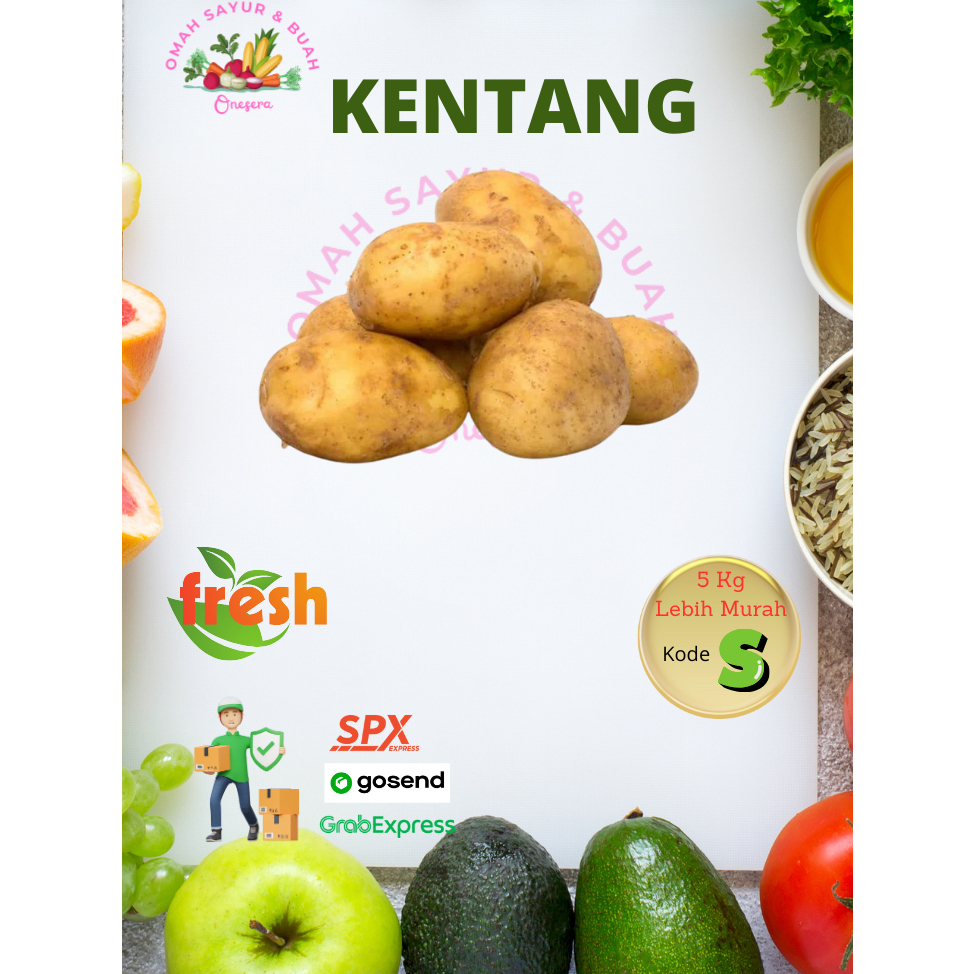 

Onesera | Sayur Kentang Segar - Sayur Kemasan ( S )