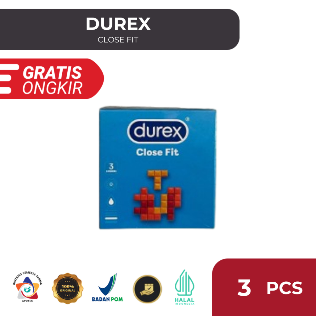 Kondom Durex Close Fit / Durex Close Fit 3pcs