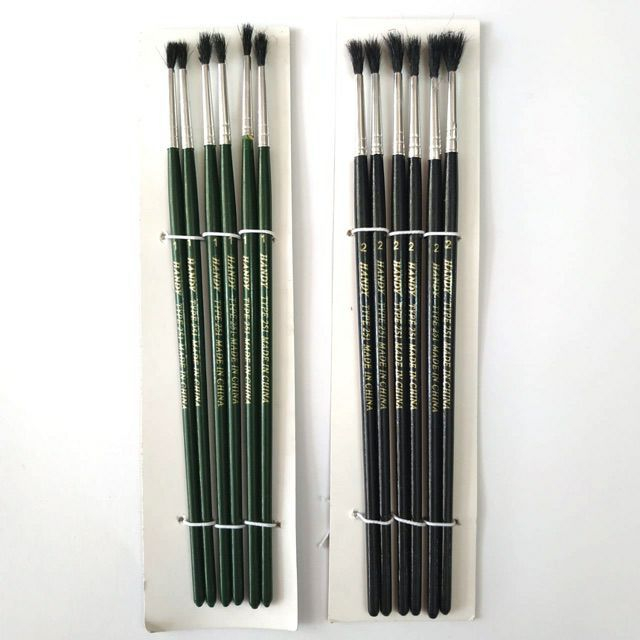 

Kuas Lukis Cat Air 1 & 2 isi 6 pcs / Kuas Cat Air