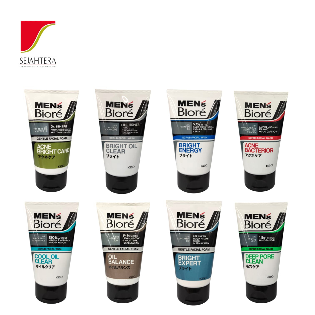 Sabun Cuci Muka Pria Mens Biore 100gr TUBE