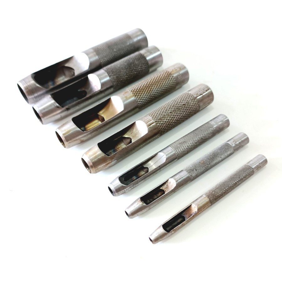 Plong Set Two Axe Brand - Hollow Punch Set 7 pcs - Alat Pembolong Gasket Kulit