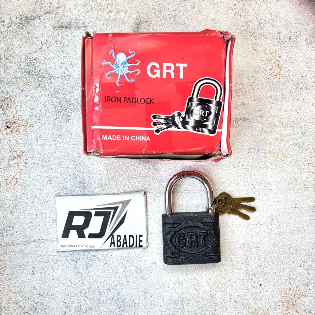 Gembok Pagar Cor Hitam Besar GRT 75 MM