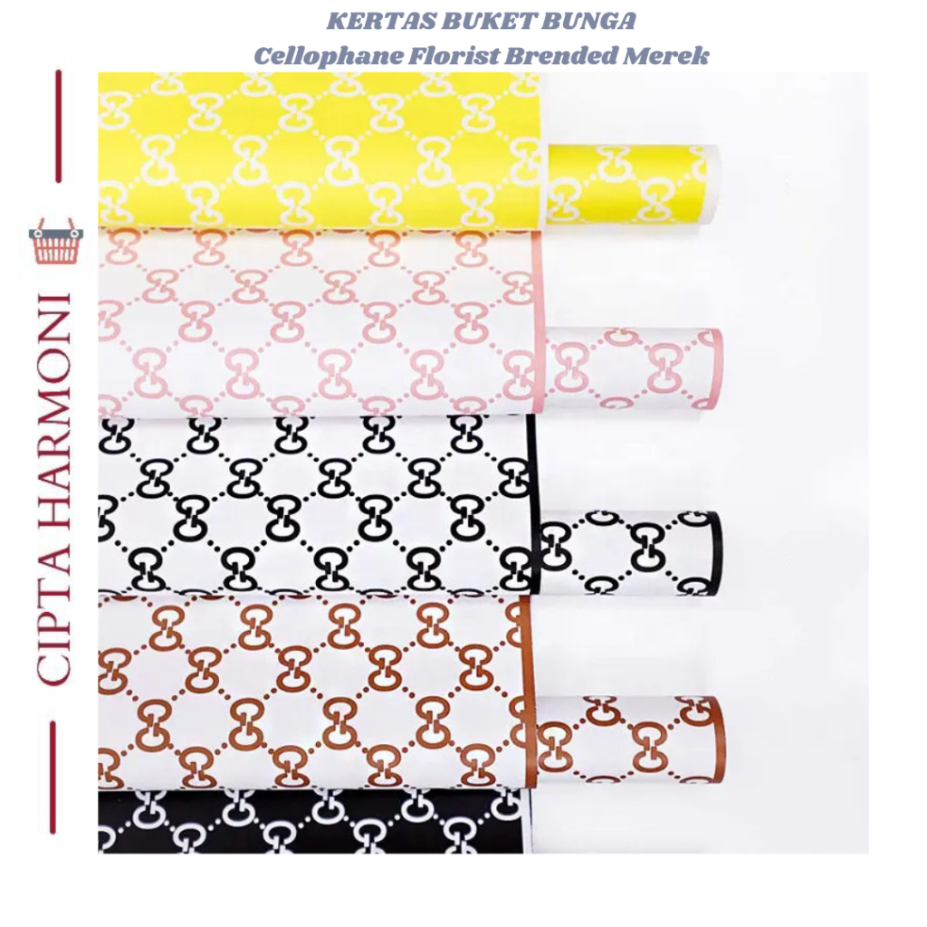 

Flower Wrapping Paper Cellophane Florist Kertas Buket Bunga Brended Merek KB120