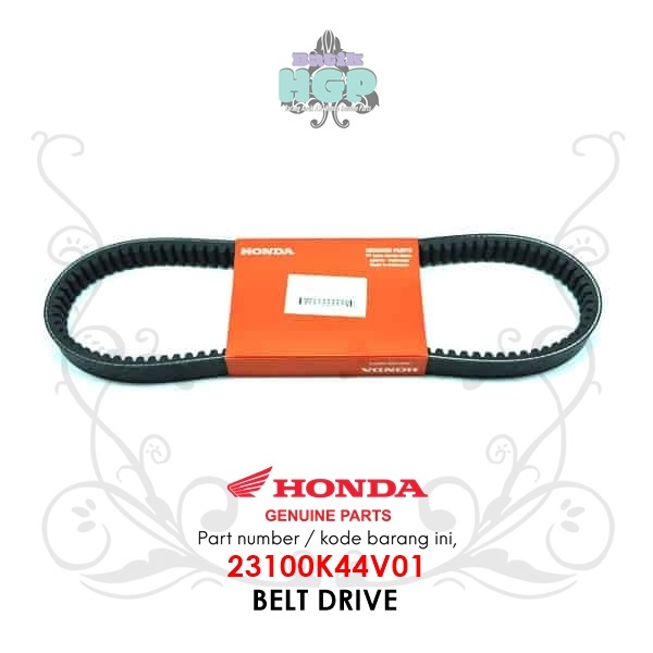 Vanbelt Beat FI ESP Beat Pop Tanpa Roller Original AHM (Belt Drive) Fanbel Panbel V-Belt - 23100K44V
