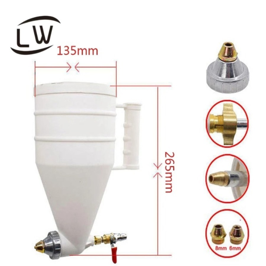 SPRAY GUN / SPRAYER AIR GUN HOPPER CAT SEMEN TEMBOK TEXTURE