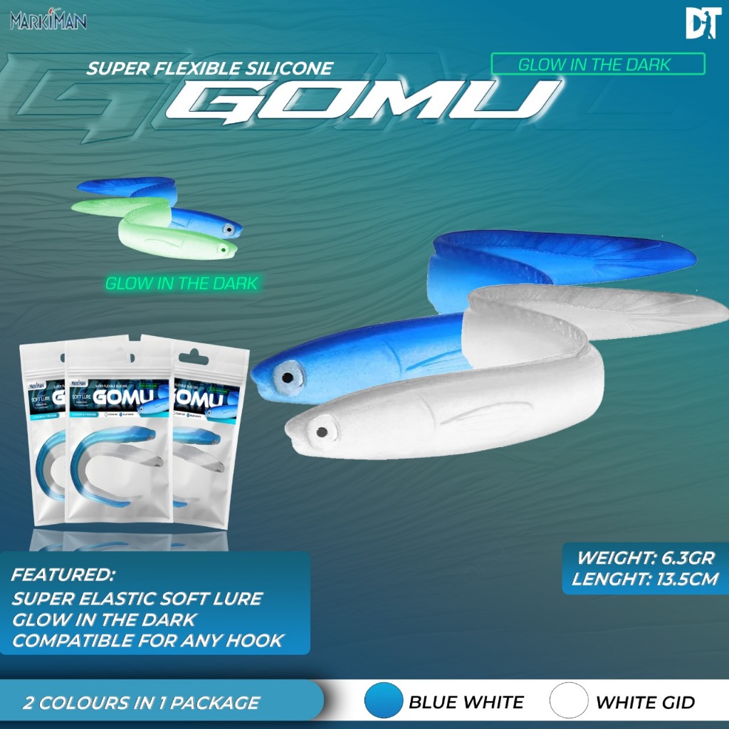 Umpan Pancing SoftLure Soft Lure 10 Pcs Karimun Soft Tech Markiman 5.5cm 7cm Paddle Tail Umpan Casti