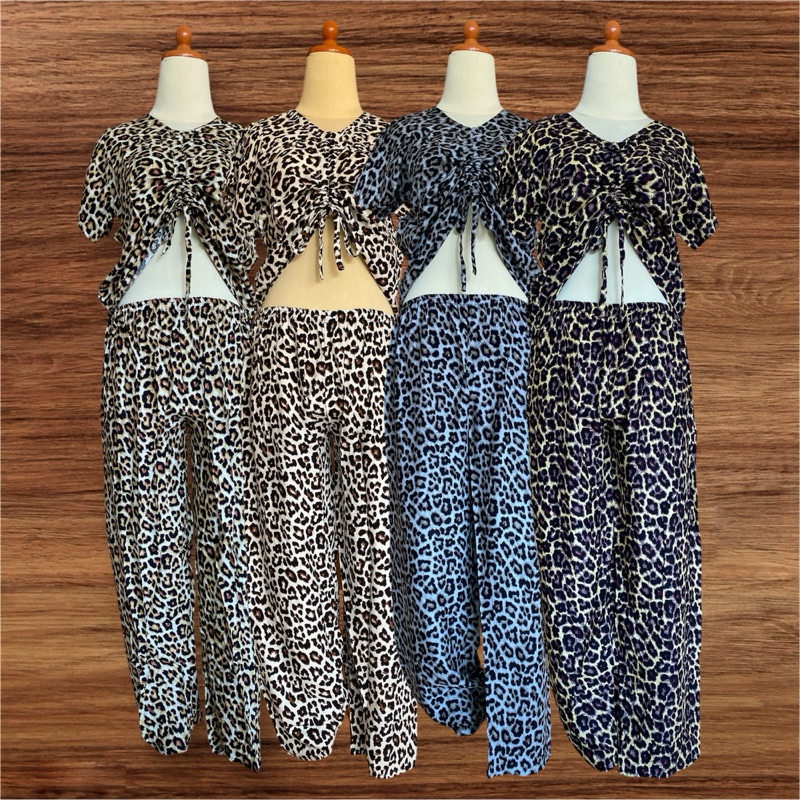 SETELAN CELANA PANJANG TALI SERUT / ONE SET / BAJU TIDUR / PAJAMAS / BABYDOLL / PIYAMA