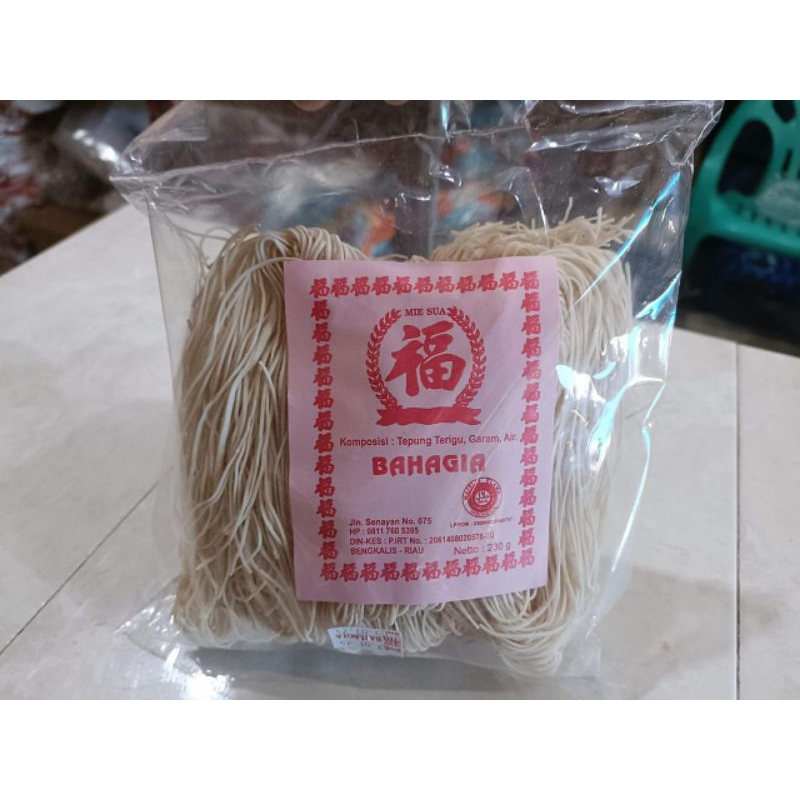

MieSua Mie Sua Misoa Bahagia Asli Bengkalis 230gr - Misua - Mie Suah