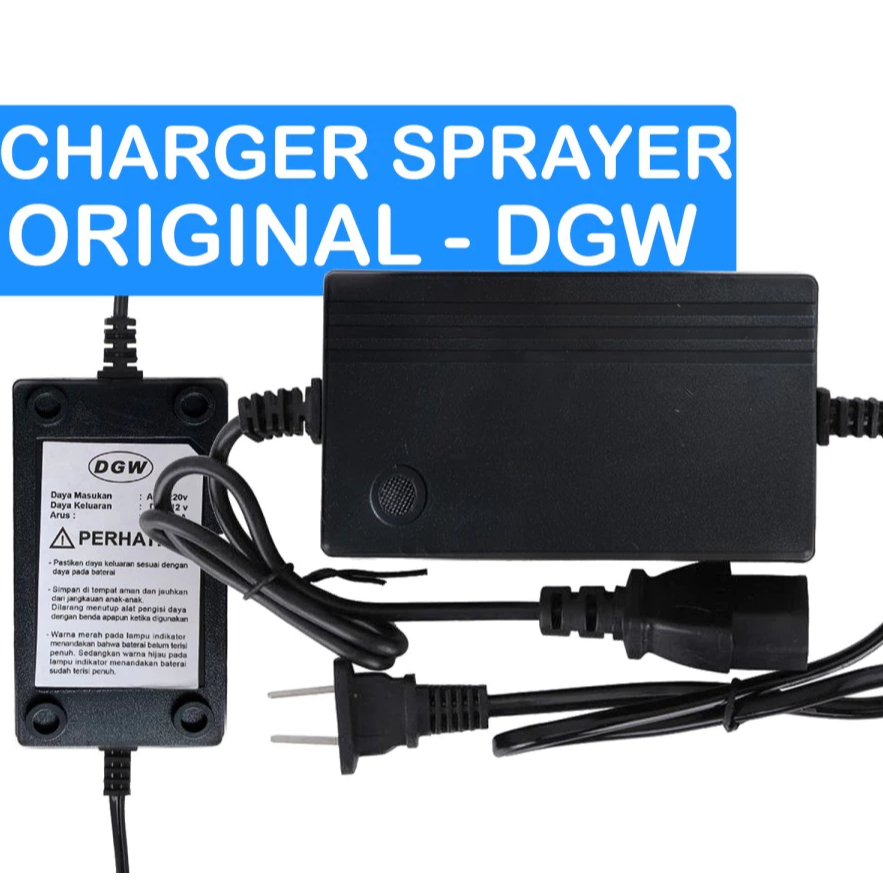 Charger Baterai untuk Sprayer Elektrik ORIGINAL DGW/HIU Bisa Untuk Semua jenis Sprayer Gendong