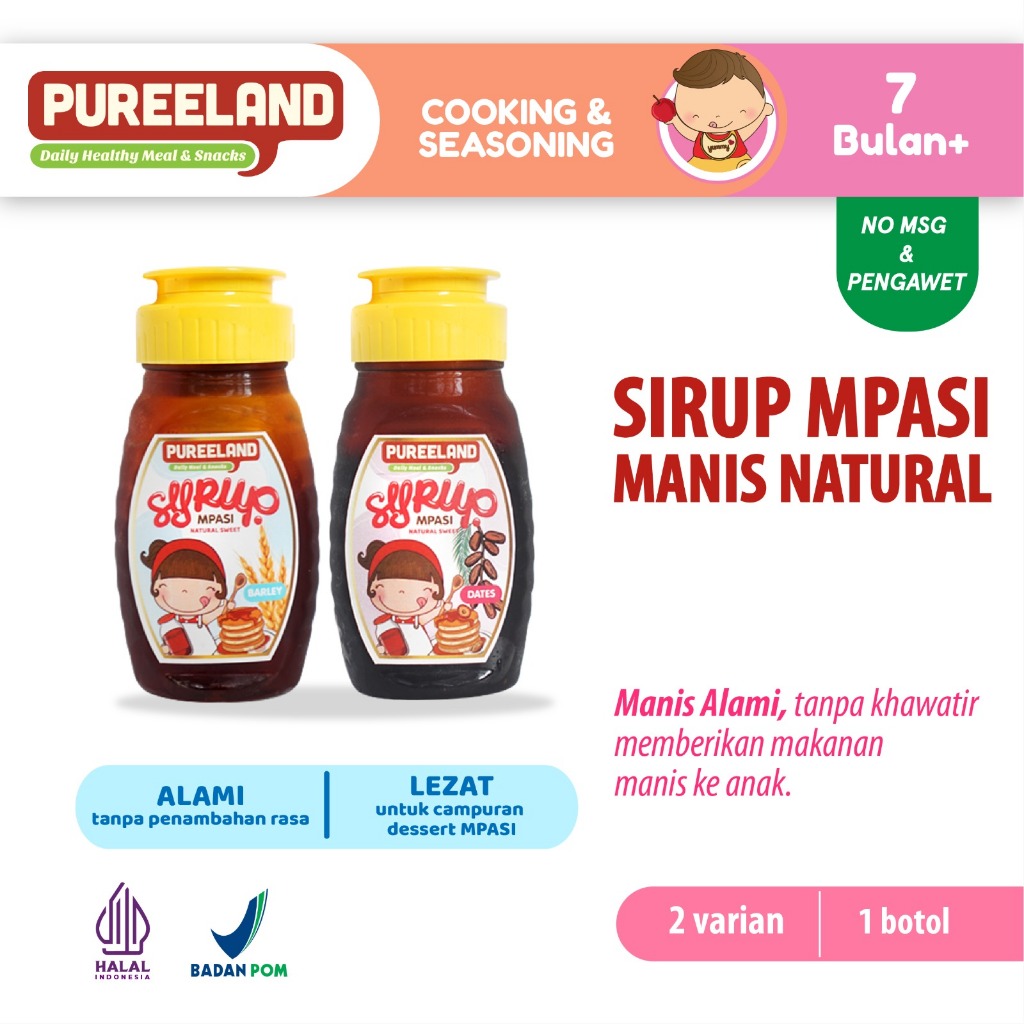 

Pureeland Natural Sweet Syrup / Sirup MPASI / Makanan Bayi
