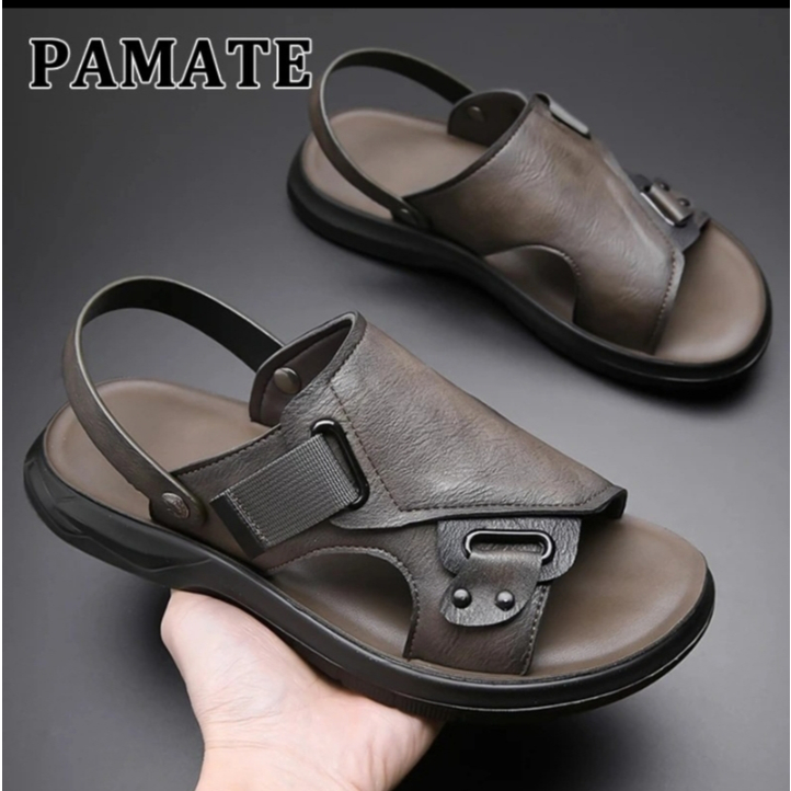 Best Sale Yoenkoe Sepatu Sandal Pria Dengan Dasar Tebal Dan Kulit Sintertis, Sepatu Sandal Untuk
