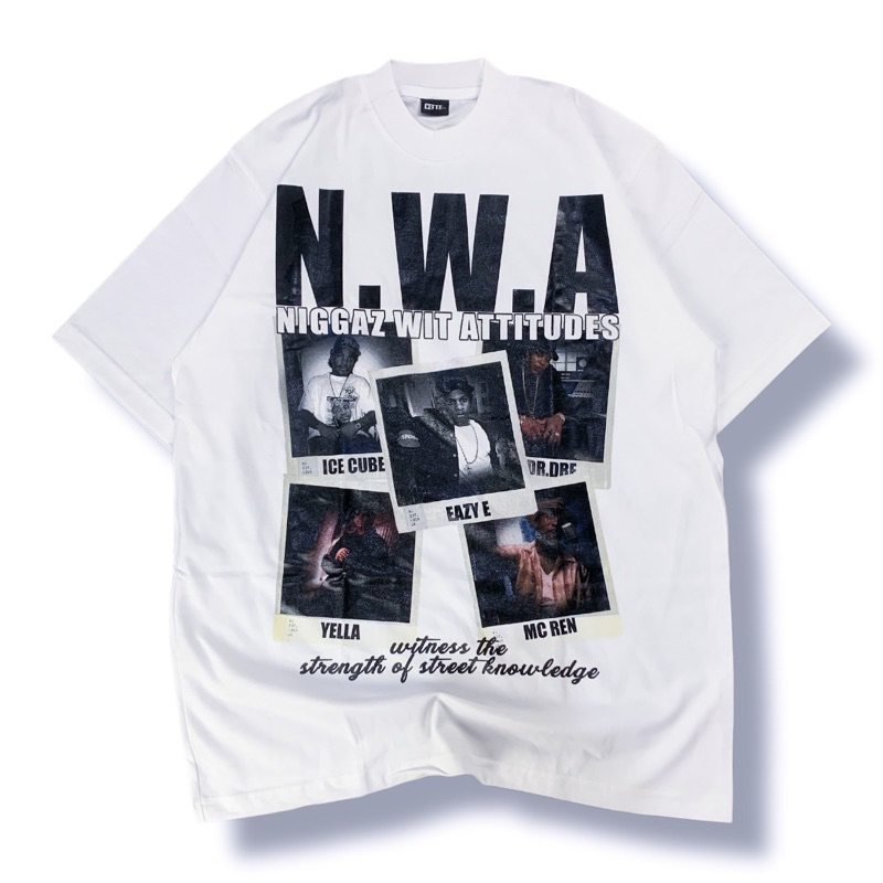 RELAXED FIT TSHIRT CETTE N.W.A WHITE