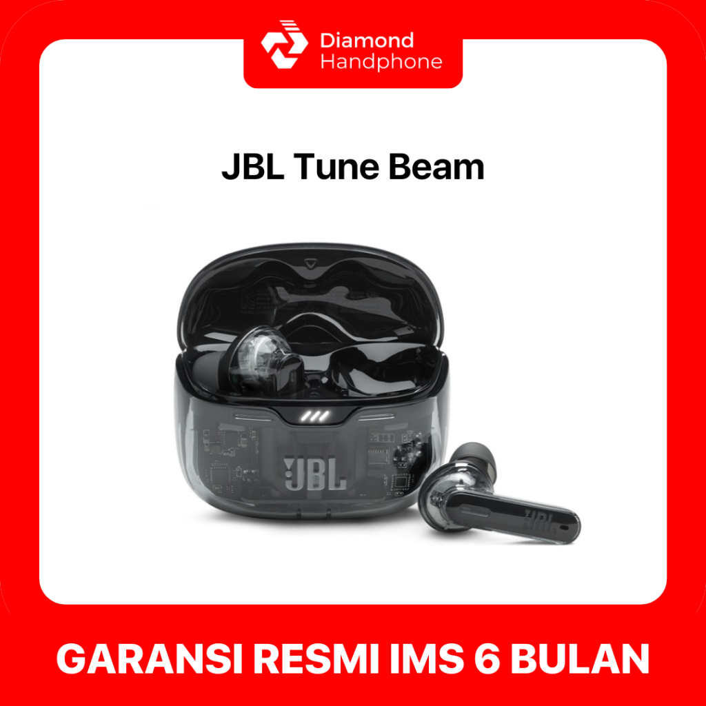 JBL Tune Beam TWS Bluetooth True Wireless Headphone Headset Garansi Resmi