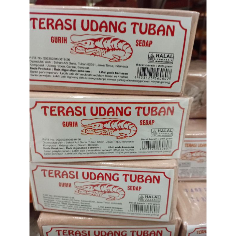 

Terasi Udang Tuban Gurih Sedap 240gram