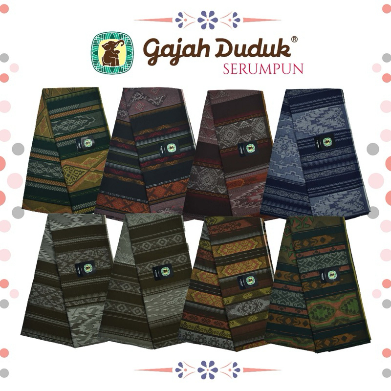 Sarung cap gajah duduk serumpun sarung dewasa bagus dan lembut