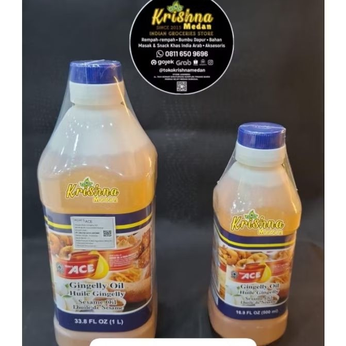 

Ace Gingelly Oil | Sesame oil | Minyak Wijen | Nallennai