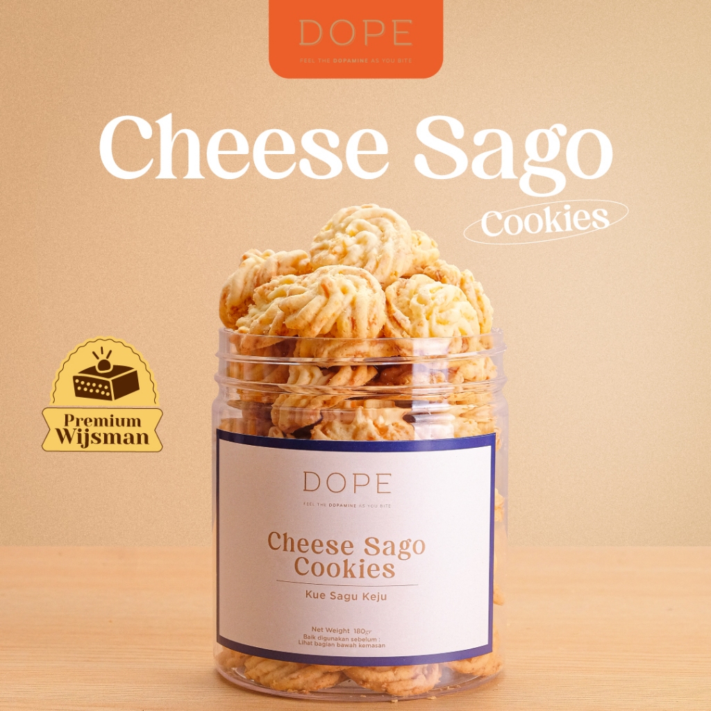 

DOPE Sagu Keju / Kue Kering Sagu Wijsman Keju Premium Camilan Kue Kering Sagu Keju