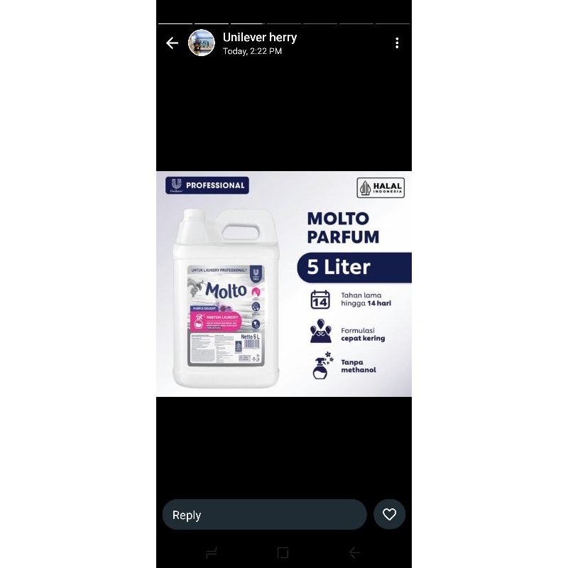 molto parfum laundry 5 liter