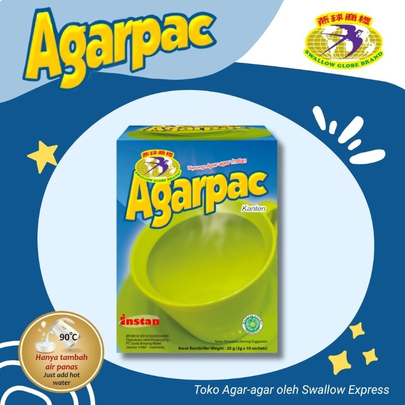 

AGARPAC 10 sachet Tepung Agar-agar Campuran Minuman Diet Sehat