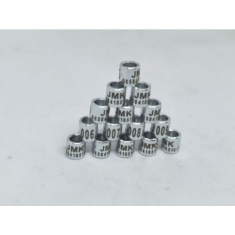 Ring Burung warna silver | perkutut | murai | merpati | kenari