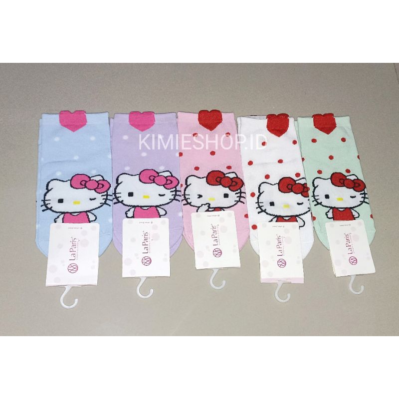 (Semarang) Kaos Kaki Ankle Pendek Remaja Dewasa Karakter Kitty Warna