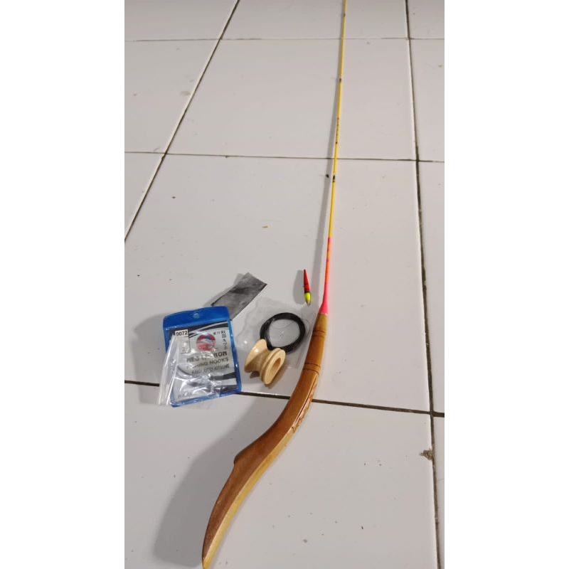 Joran ikan wader 1 set siap pakai 160cm full lilitan super lentur