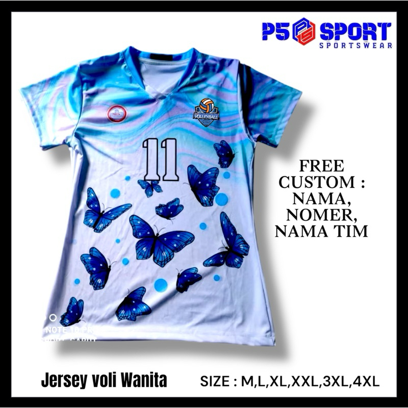 JERSEY VOLI WANITA BUTTERFLY