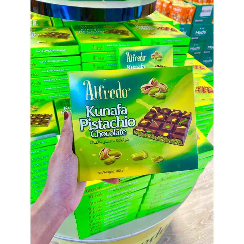 

new alfredo kunafa pistachio chocolate 100gr