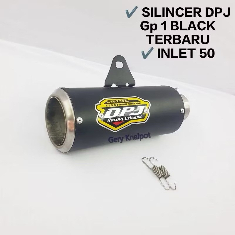 Silincer Knalpot DPJ Gp1 Knalpot Silincer DPJ Gp1 Doft/Black Terbaru Terlaris