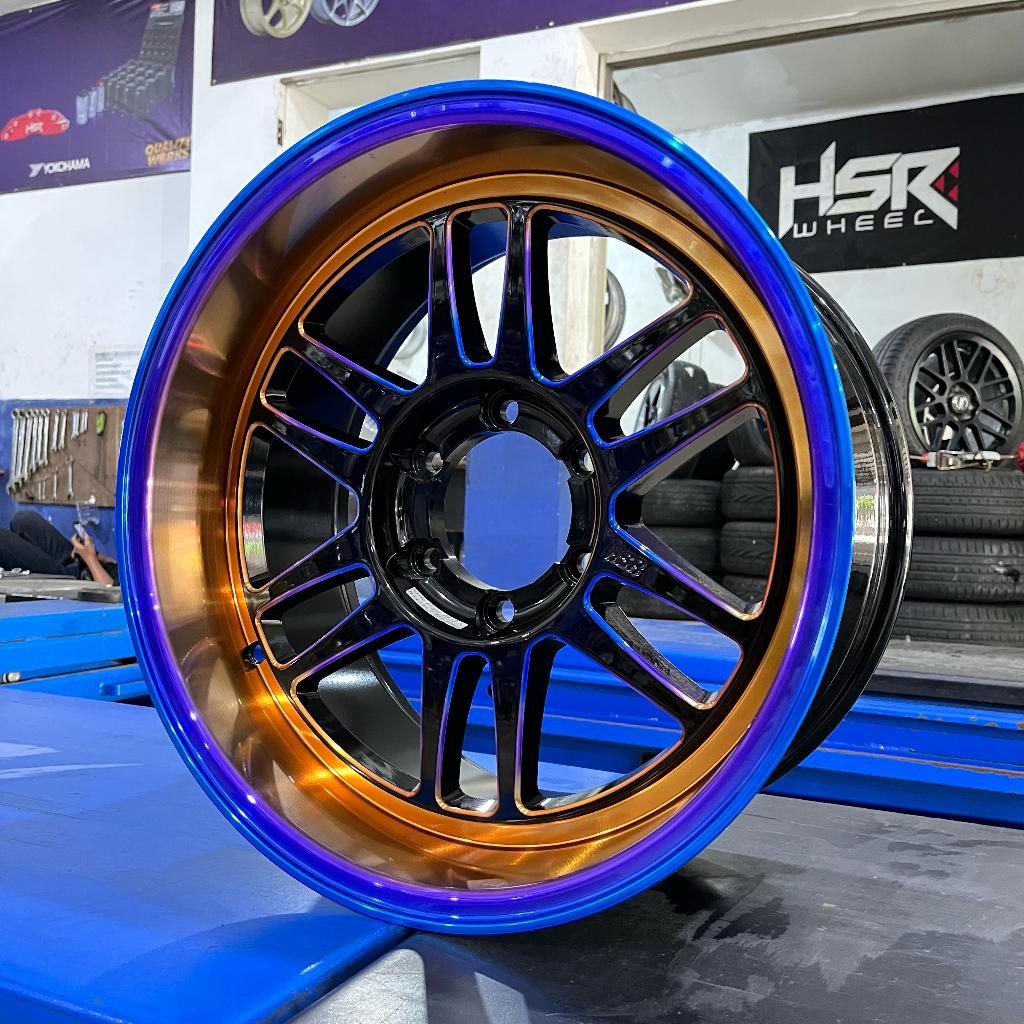 Velg Mobil Pajero Fortuner Ring 18 Velg Modifikasi HSR Wheel BLY Rainbow